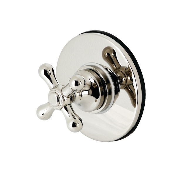 Kingston Brass KS3036AX Single-Handle Three-Way Diverter Valve with Trim Kit, Polished Nickel KS3036AX - main